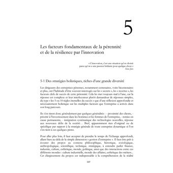 Pérennité, innovation et résilience des entreprises