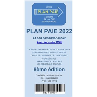 Plan Paie 2022