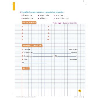 Petit cahier LAROUSSE d'orthographe et de dictées CE2