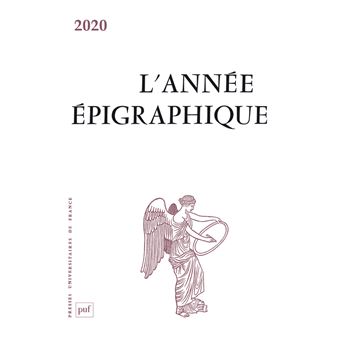 Annee epigraphique, vol. 2020