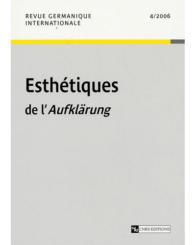 Revue Germanique Internationale 4-2006 -  Collectif - broché