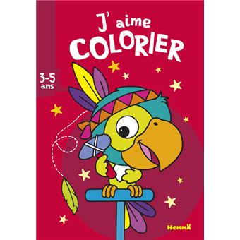 J'aime colorier (3-5 ans) (Perroquet-indien)
