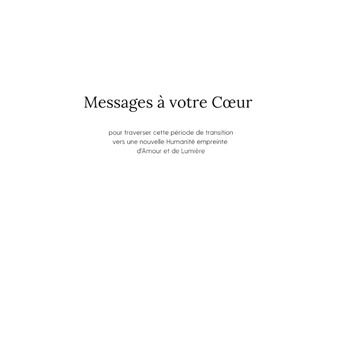 Messages à votre Coeur I