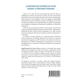 La défense des intérêts de l'État devant le prétoire étranger