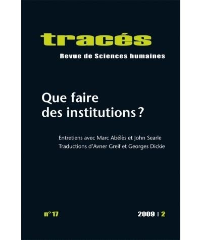 Que faire des institutions ?