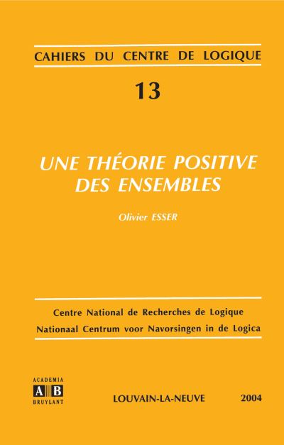 Une théorie positive des ensembles