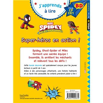 Disney BD Fin de CP- CE1 - Spidey - Super-héros en action