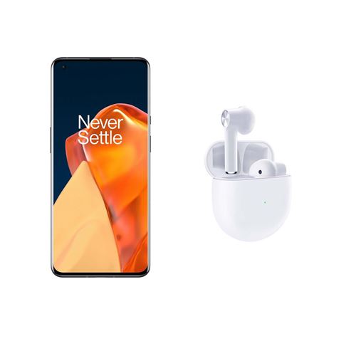 Pack Smartphone OnePlus 9 Pro 6,7 256 Go Double SIM 5G Noir étoile + Ecouteurs sans fil intra-auriculaires Buds E501A Blanc
