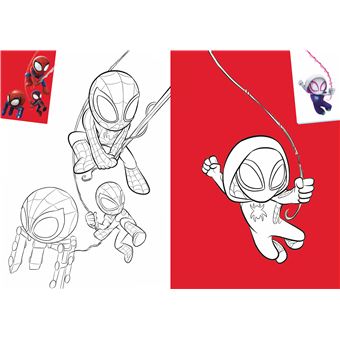 SPIDEY ET SES AMIS EXTRAORDINAIRES - Mes Coloriages avec stickers - MARVEL