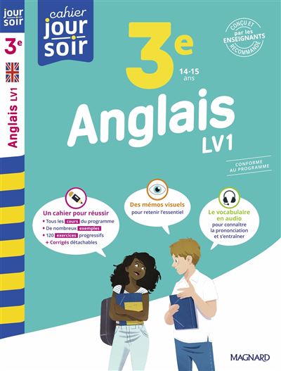 Anglais 3e - Cours, 150 exercices et aide-mémoire visuel - Nouveau Cahier du jour Cahier du soir - Nicole De Vannoise - broché