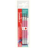 Set de 3 recharges pour stylo Stabilo GelEXXX Rouge