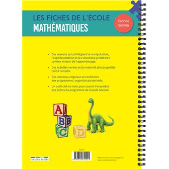 Les fiches de l'école Mathématiques Grande Section
