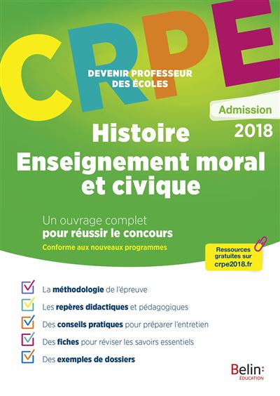 Crpe admission histoire emc