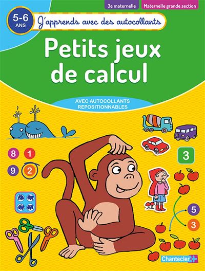 J'apprends avec des autocollants - Petits jeux de calcul (5-6 a.)