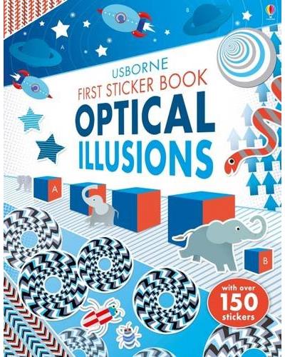 First sticker book, optical illusions