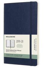 Agenda semainier Moleskine 18 mois Journalier 2019/2020 Bleu saphir