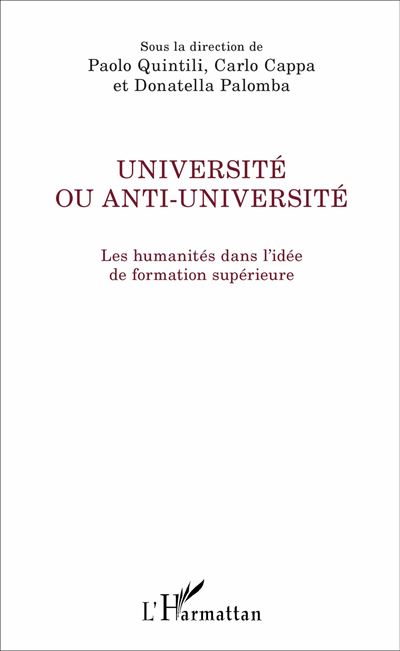 Université ou anti-université - Paolo Quintili - broché