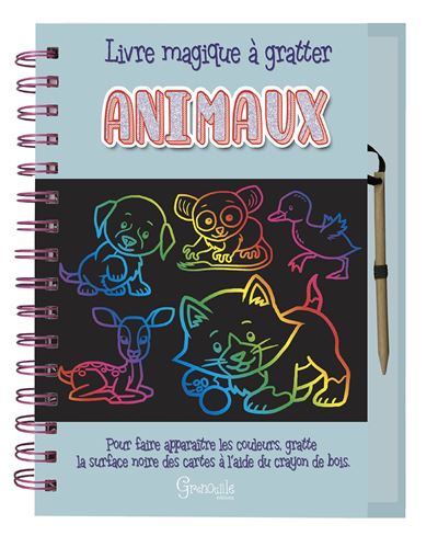Animaux, livre magique à gratter