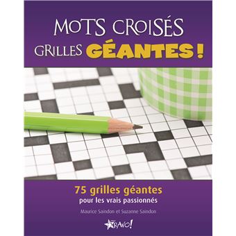 Mots Croises Grilles Geantes Broche Maurice Saindon Achat Livre Fnac