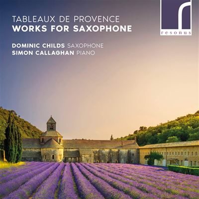 Tableaux de provence/musique francaise pour saxophone