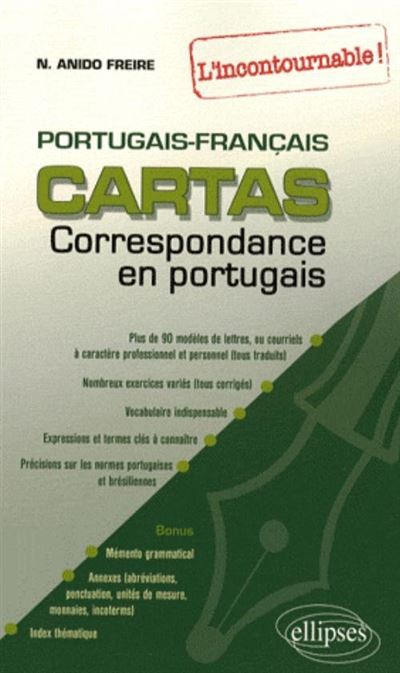 Portugais cartas, livre de correspondance