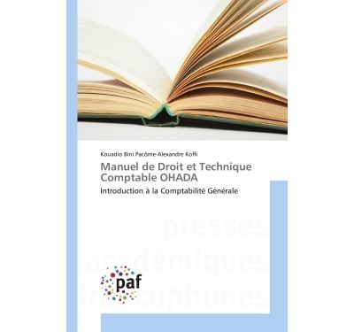 Manuel de droit et technique comptable ohada - introduction