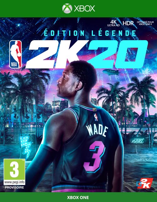 Pochette avant du jeu NBA 2K20 Edition Légende Xbox One
