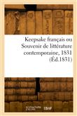Keepsake français ou Souvenir de littérature contemporaine, 1831