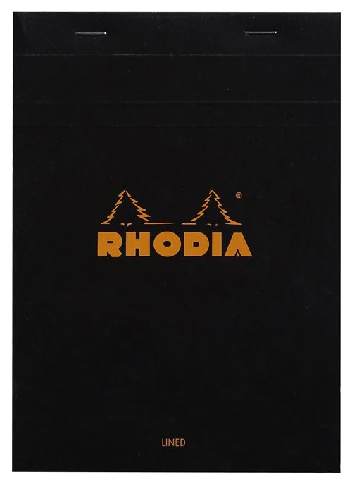 Bloc Rhodia N°16 LM Noir 80 Feuilles
