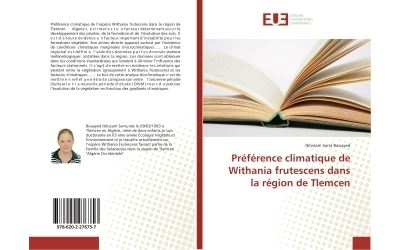 Préférence climatique de Withania frutescens dans la région de Tlemcen