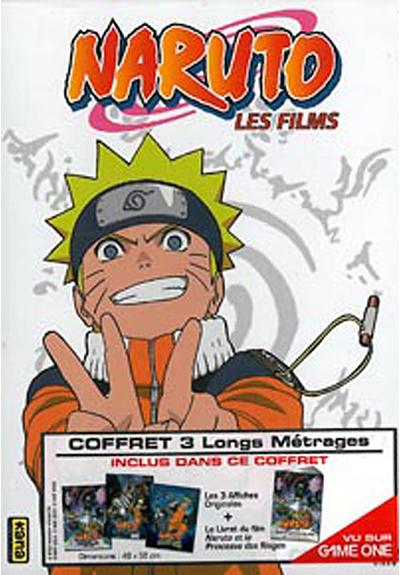 Dvd naruto movies - coffret 3 dvd
