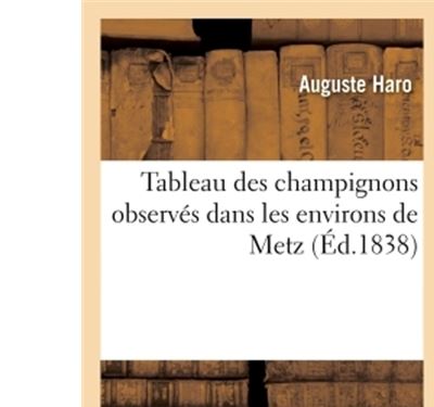 Tableau des champignons observés dans les environs de Metz par MM. Fournel et Haro, 1er mémoire