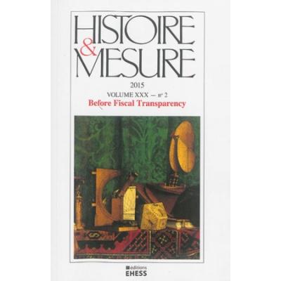 Histoire et mesure 30/2 -  Collectif - broché