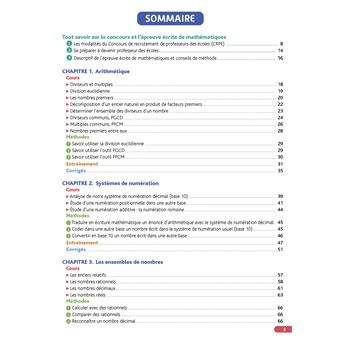 Objectif CRPE 2024 - 2025 - Maths - épreuve écrite d'admissibilité