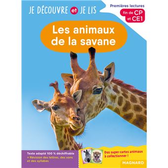 Je découvre et je lis CP et CE1 - Les animaux de la savane