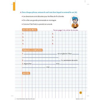 Petit cahier LAROUSSE d'orthographe et de dictées CM1