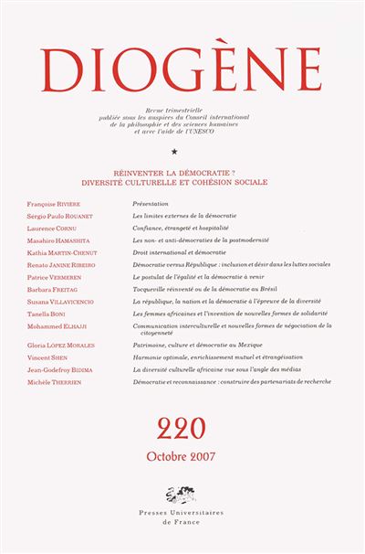 Diogène 2007 -  Collectif - broché