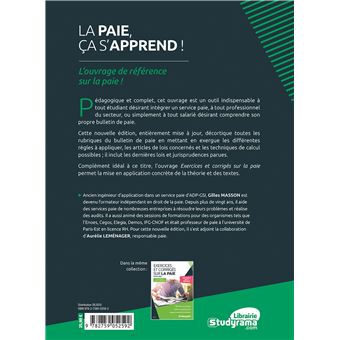 La paie, ça s'apprend !