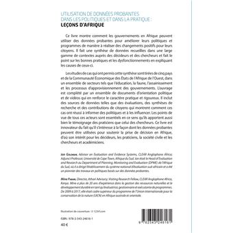 Utilisation des données probantes dans les politiques et dans la pratique