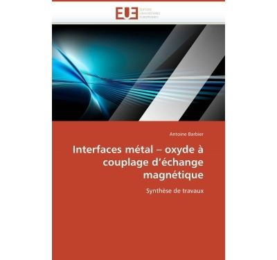 Interfaces metal  oxyde a couplage d'echange magnetique
