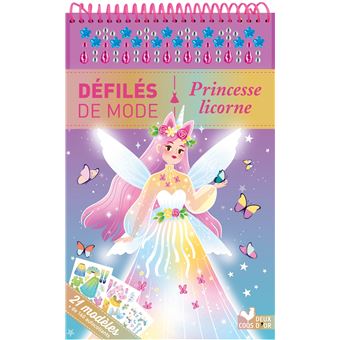 Princesse licorne - bloc à spirale