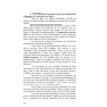 Discorde familiale... grands-parents, ne soyez pas privés de vos petits-enfants !