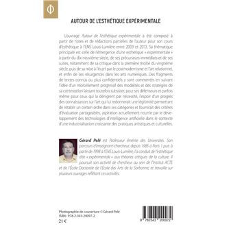 Autour de l'esthétique expérimentale