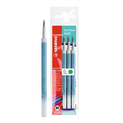 GEL EXXX 3 REFILLS GREEN