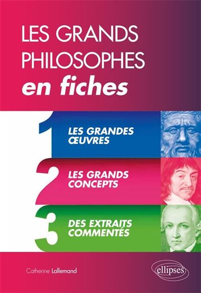 Les Grands Philosophes en fiches - Catherine Lallemand - broché