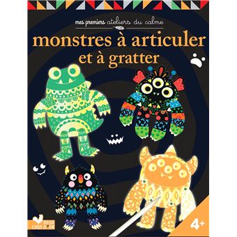 Monstres articulés à gratter - pochette avec accessoires