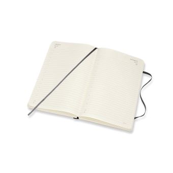 Agenda semainier Moleskine 18 mois Journalier 2019/2020 Noir