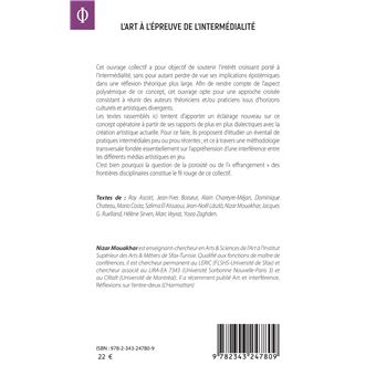 L'art à l'épreuve de l'intermédialité