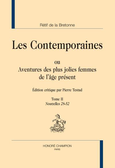 Les Contemporaines - Rétif De la Bretonne - broché
