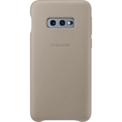 Samsung Galaxy S10E Leather Cover Grey